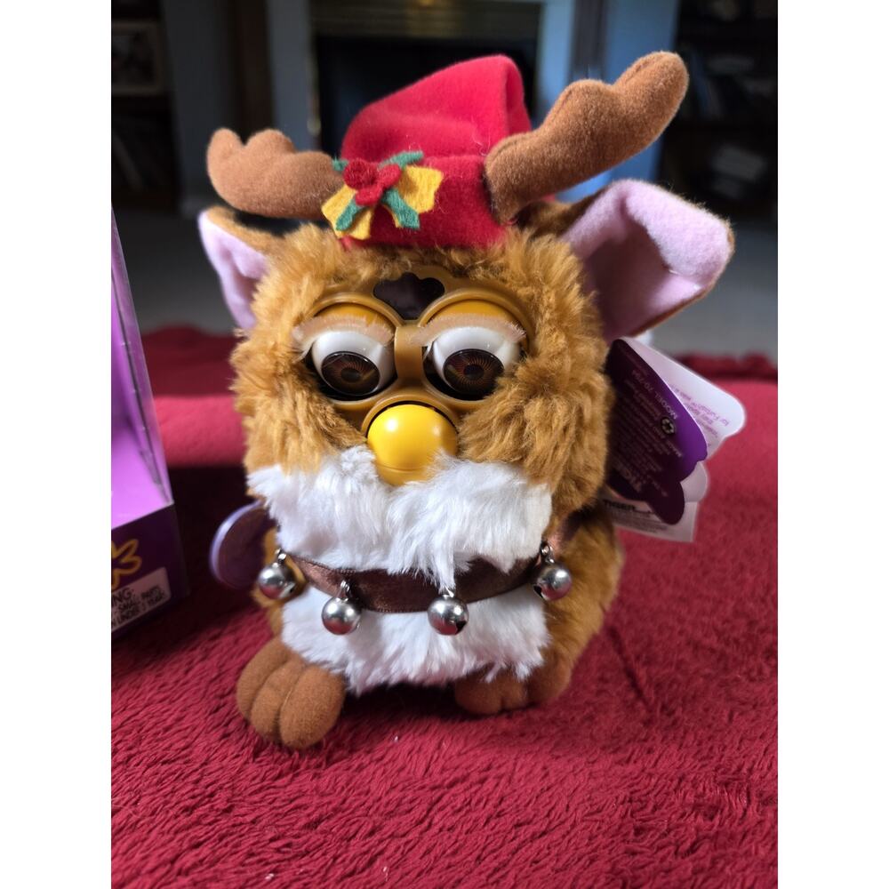 1999 Furby Special KB Toys Edition Holiday Reindeer In Box Tiger Hasbro